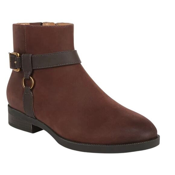 Vionic Womens Rhiannon Ankle Booties US 8.5 M EU 39 Brown Leather NWOB - Picture 1 of 12
